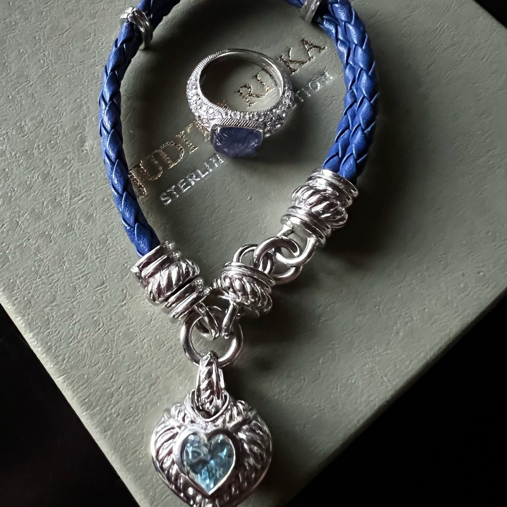 Judith Ripka ring and bracelet. Ring size 5 and bracelet is small